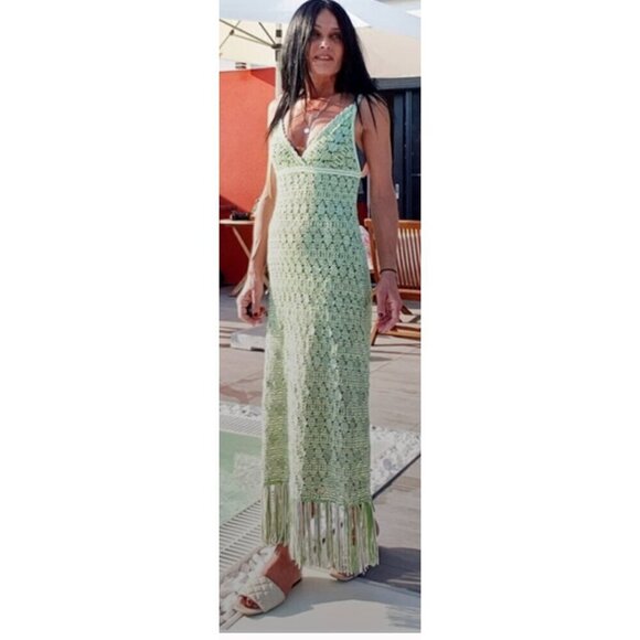 Zara Dresses & Skirts - NWT Zara Crochet Dress, Size M Hippie Boho Festival Coachella Bohemian